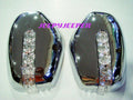 Chrome LED Mirror Covers for Mitsubishi L200 Triton Pajero (2005-2015)
