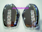 Chrome LED Mirror Covers for Mitsubishi L200 Triton Pajero (2005-2015)