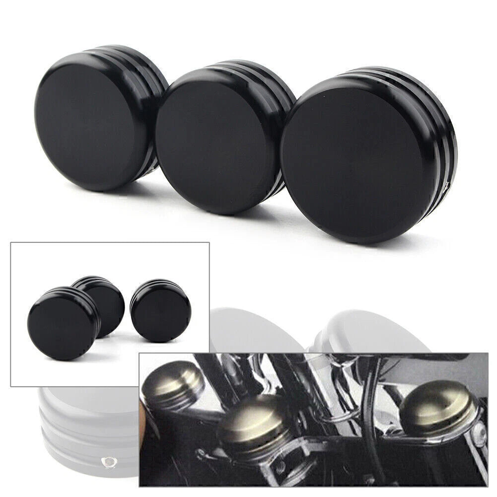 Upper Fork Stem Nut Cover for Harley Sportster 883 Iron (2009–2023) Black