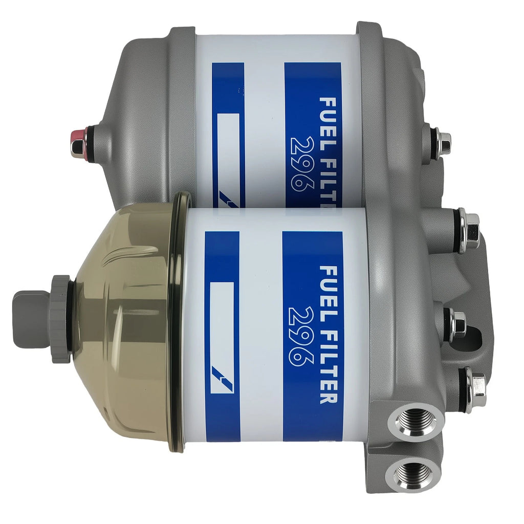 Dual Fuel Filter w/ Glass Bow for Ford 2000-5000 (EBPN9N166AA, 3003-3)