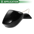 Right Door Mirror for Honda Civic (2012–2015) Manual Folding Gloss Black