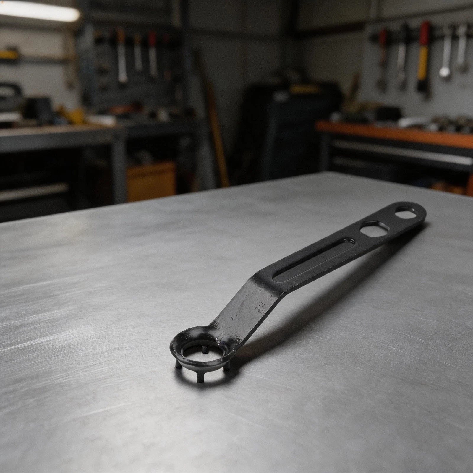 4 Prong Wrench for Angle Grinder (Heavy Carbon Steel, Rust Protection)