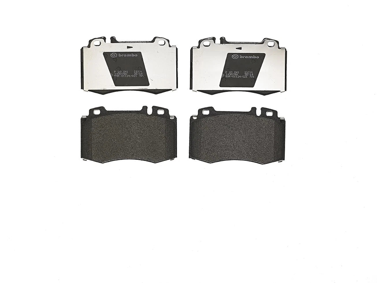 Set of 4 Brembo Front Low Met Brake Pads for Mercedes C215 W163 W220 R230 S Class