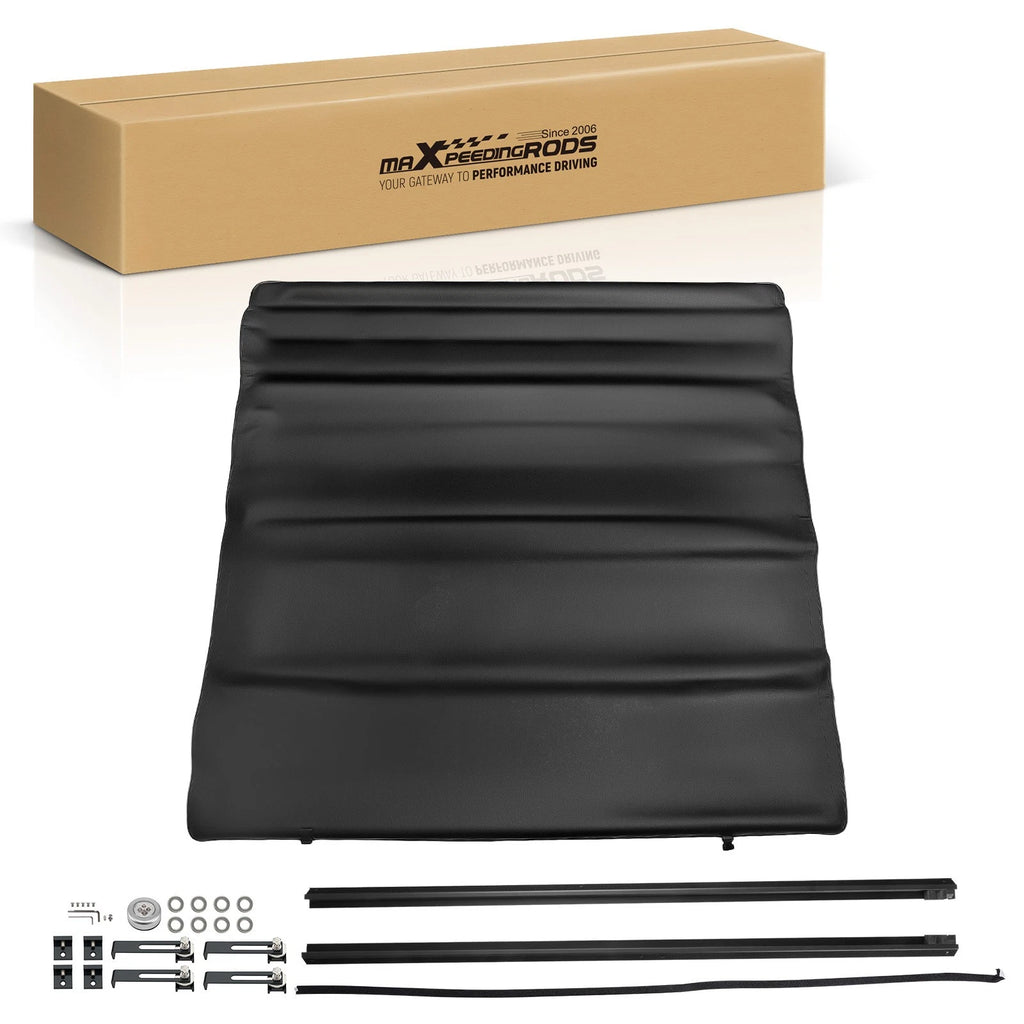 6ft Roll-Up Tonneau Cover for Toyota Tacoma (2016–2023) Soft Black