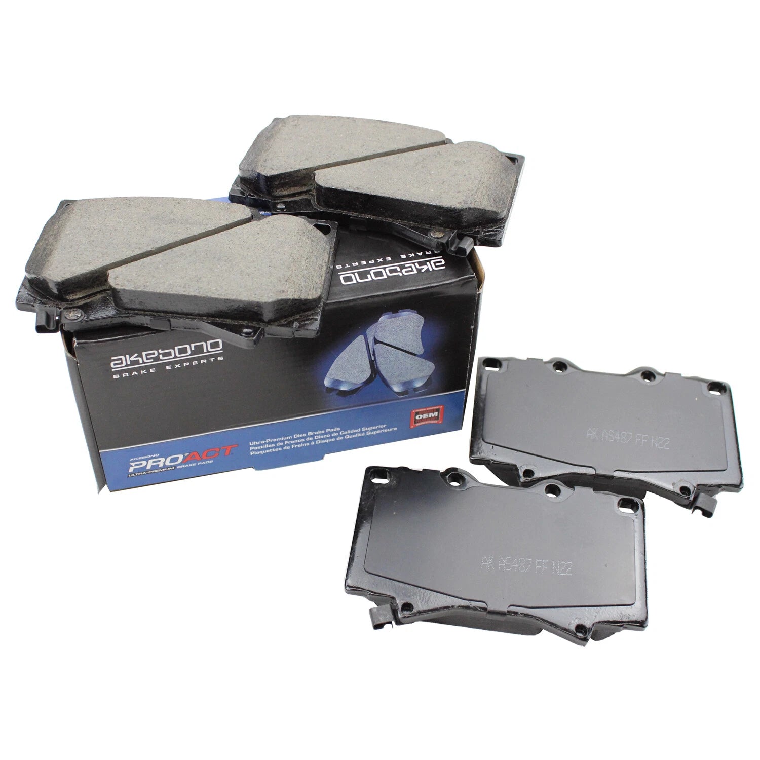 Akebono ProAct Front Ceramic Disc Brake Pads for Lexus LX470, Toyota Land Cruiser (1998–2007)