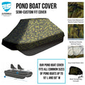 Storage Cover for Camo Molded Pond Boat (8' - 10'L, 49"W)