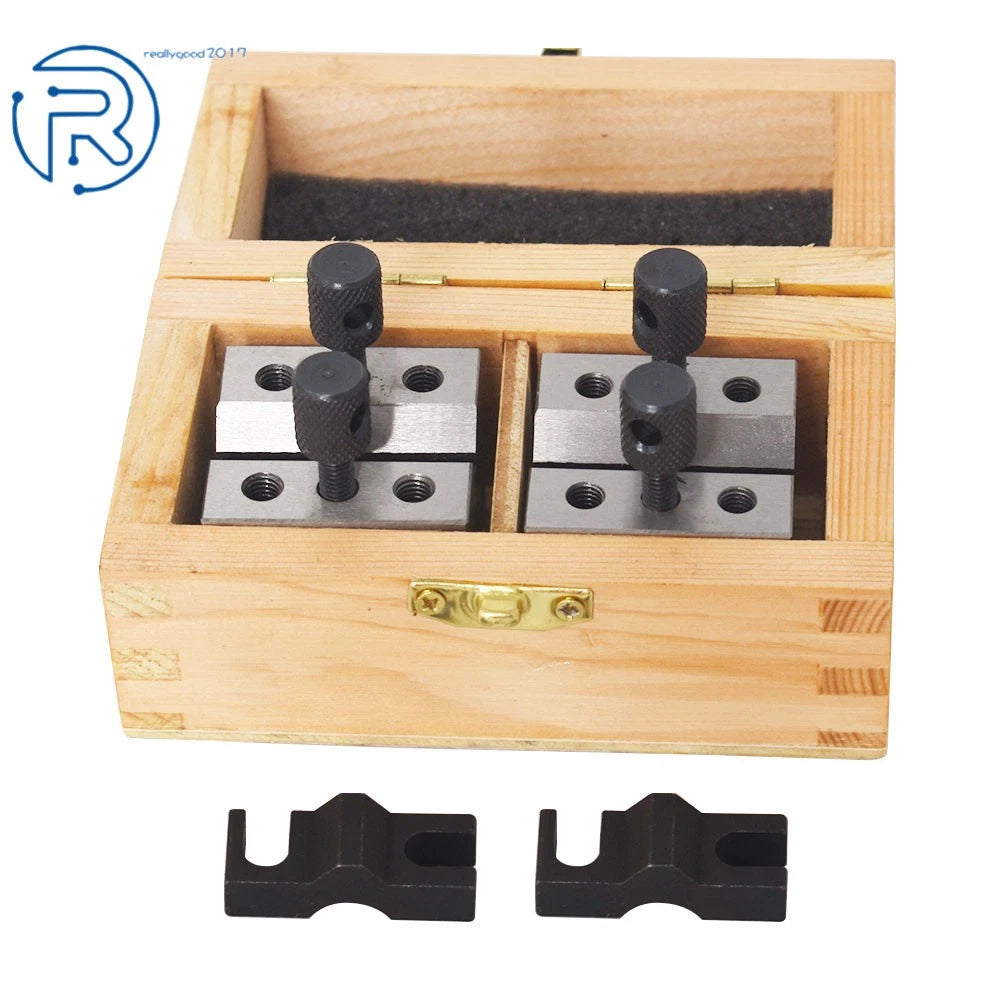 V Block & Clamp Set for Precision Machining (19/32" Accuracy)
