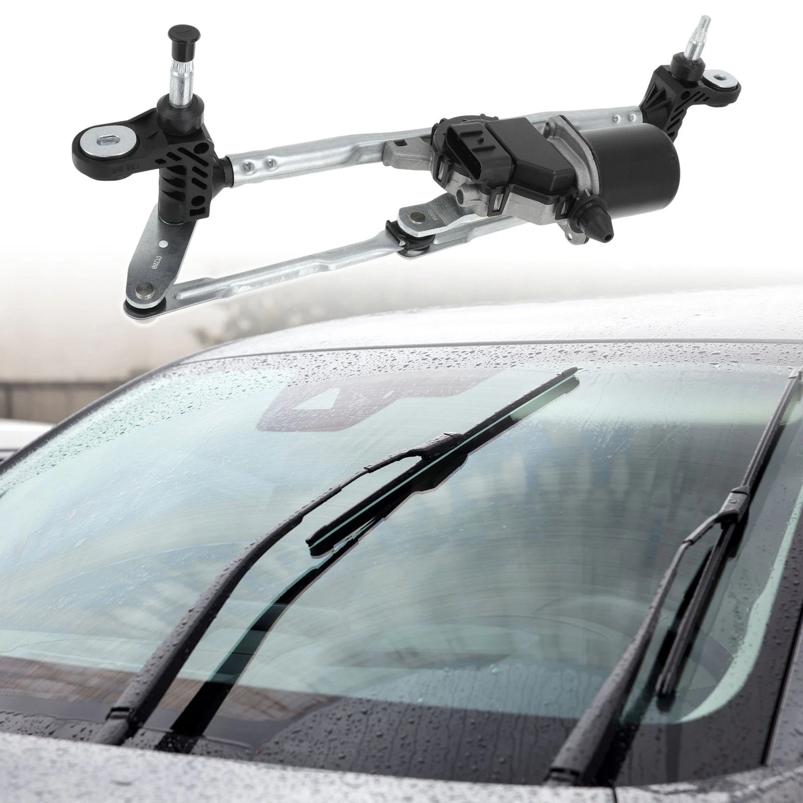 Front Windscreen Wiper Motor with Linkage for Ford KA (2008–2016) No.51787566