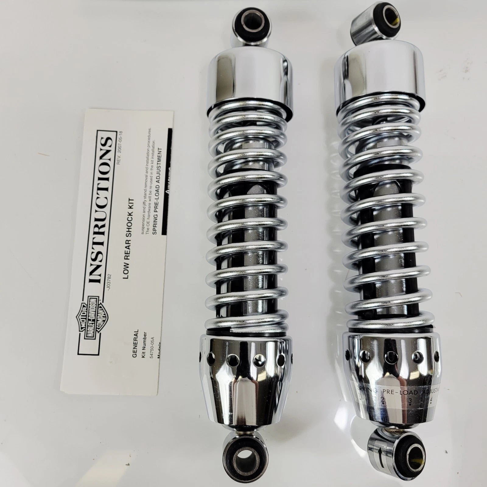 Rear Shocks & Kickstand Lowering Kit for Harley-Davidson Sportster (2004–2022) Chrome