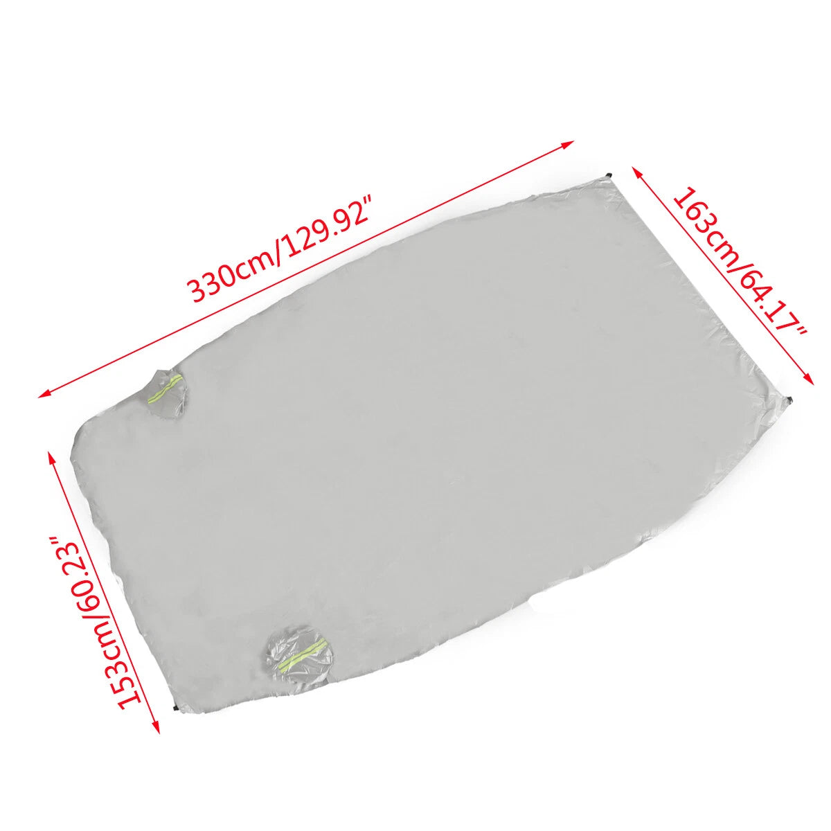 1X Waterproof Car Half Body Sun Shade Cover for All Models (UV, Snow Resistant)