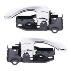Door Handle Inner 2 x Chrome FRONT LEFT+RIGHT for Hyundai Santa Fe (2000–2005)