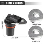 Set of 3 Speed Sensors for GMC Sierra 1500 (2002–2010) No. 29536408 Black