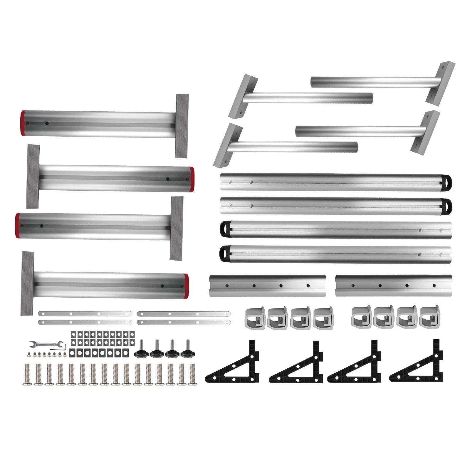2Pcs Truck Bed Ladder Rack for Universal Fit (Adjustable Height, 800lbs Capacity)