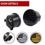US Flag LED DRL Amber Signal Smoked Lights for Jeep Wrangler JK (2007–2018)