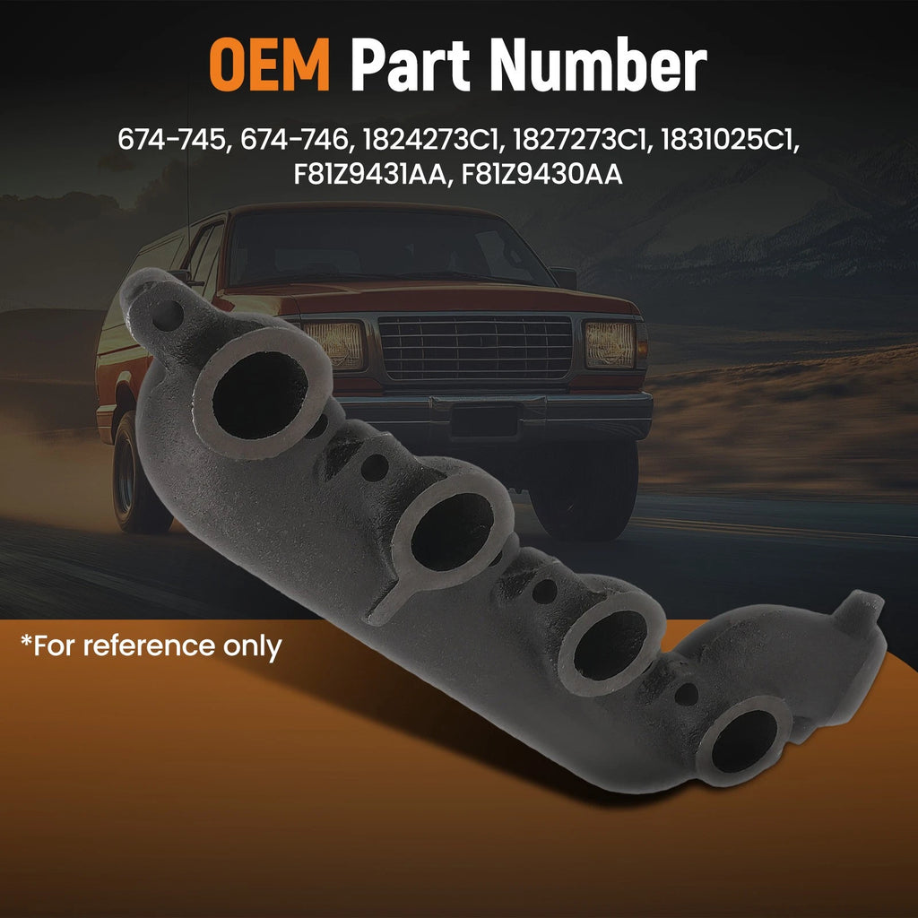 Right & Left Exhaust Manifold Kit for Ford F250 F350 7.3L (1999–2003)