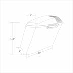 Hard Saddlebags Speaker Lid for Harley Electra Glide, Street Glide (2014–2023)