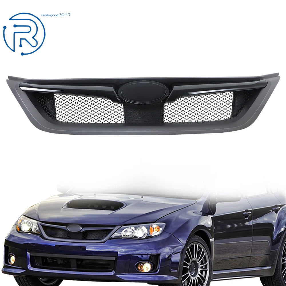 Front Bumper Grille for Impreza WRX STI (2011–2014) Charcoal & Gloss Black