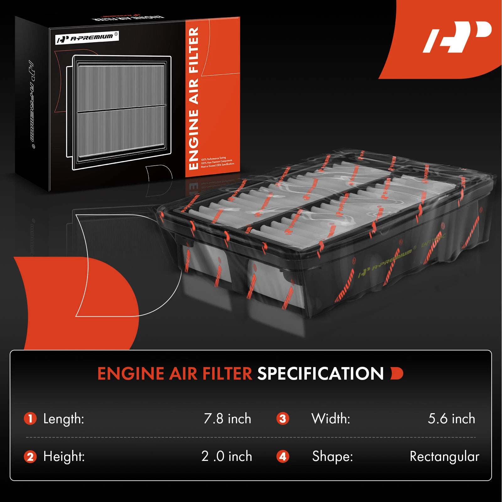 Engine & Cabin Air Filter with Activated Carbon for Honda Fit (2015-2020)
