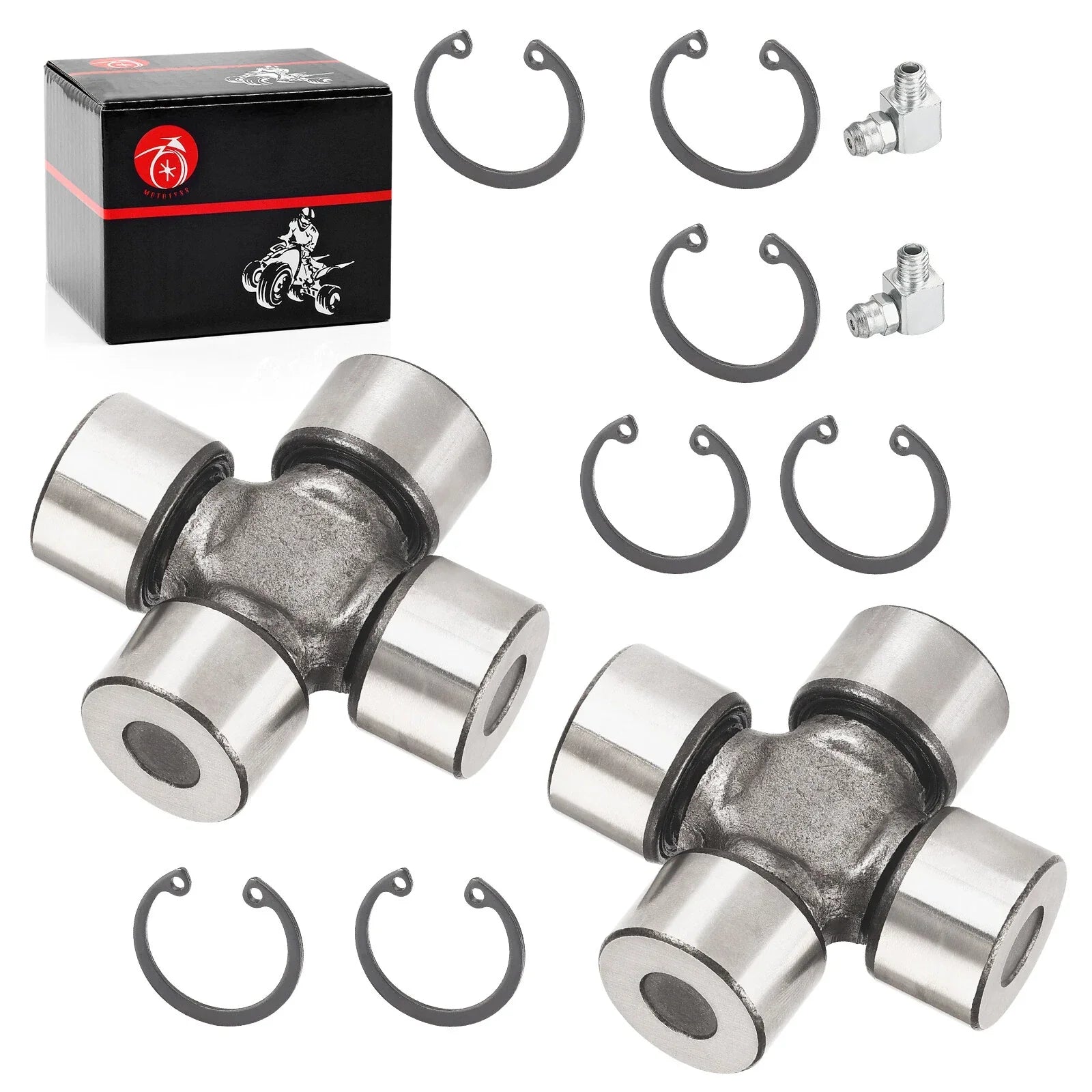 2 x U-Joint Kit for Can-Am Outlander 800/R 4X4 Rear Drive Shaft (2007–2015)