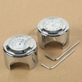1" 7/8" Chrome Handlebar Clock & Thermometer for Honda CB VTX VT