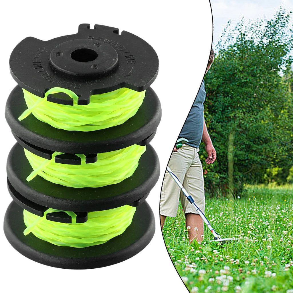 Spool Line Replacement for Garden Power Tool (Black + Fluorescent Green)