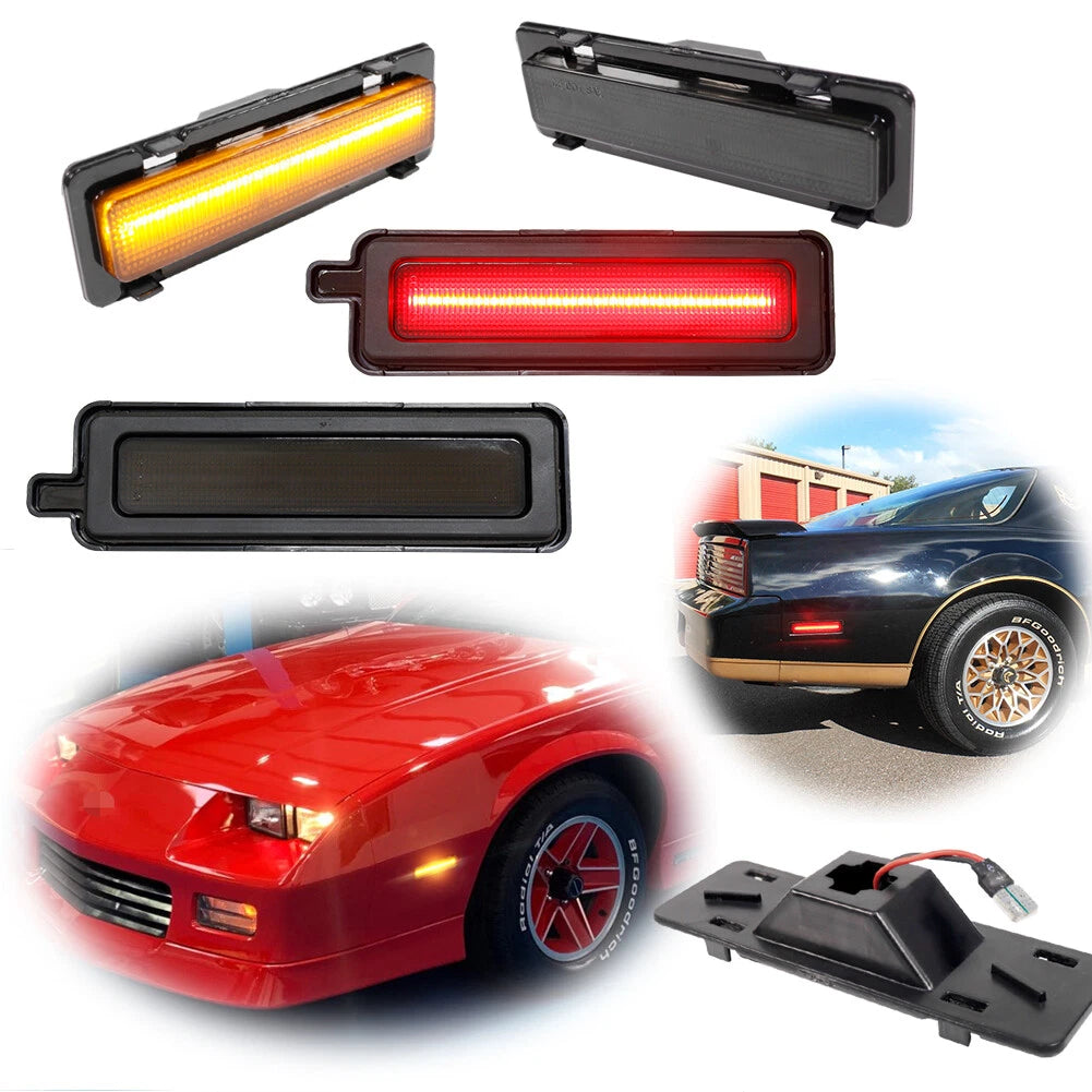 Smoke LED Side Marker Lights for Pontiac Firebird (1982–1992)