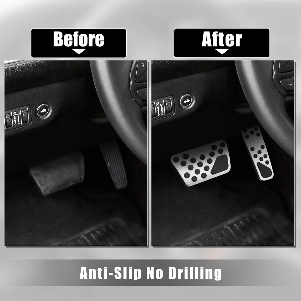 Brake & Gas Accelerator Pedal Covers Kit for Dodge Chrysler