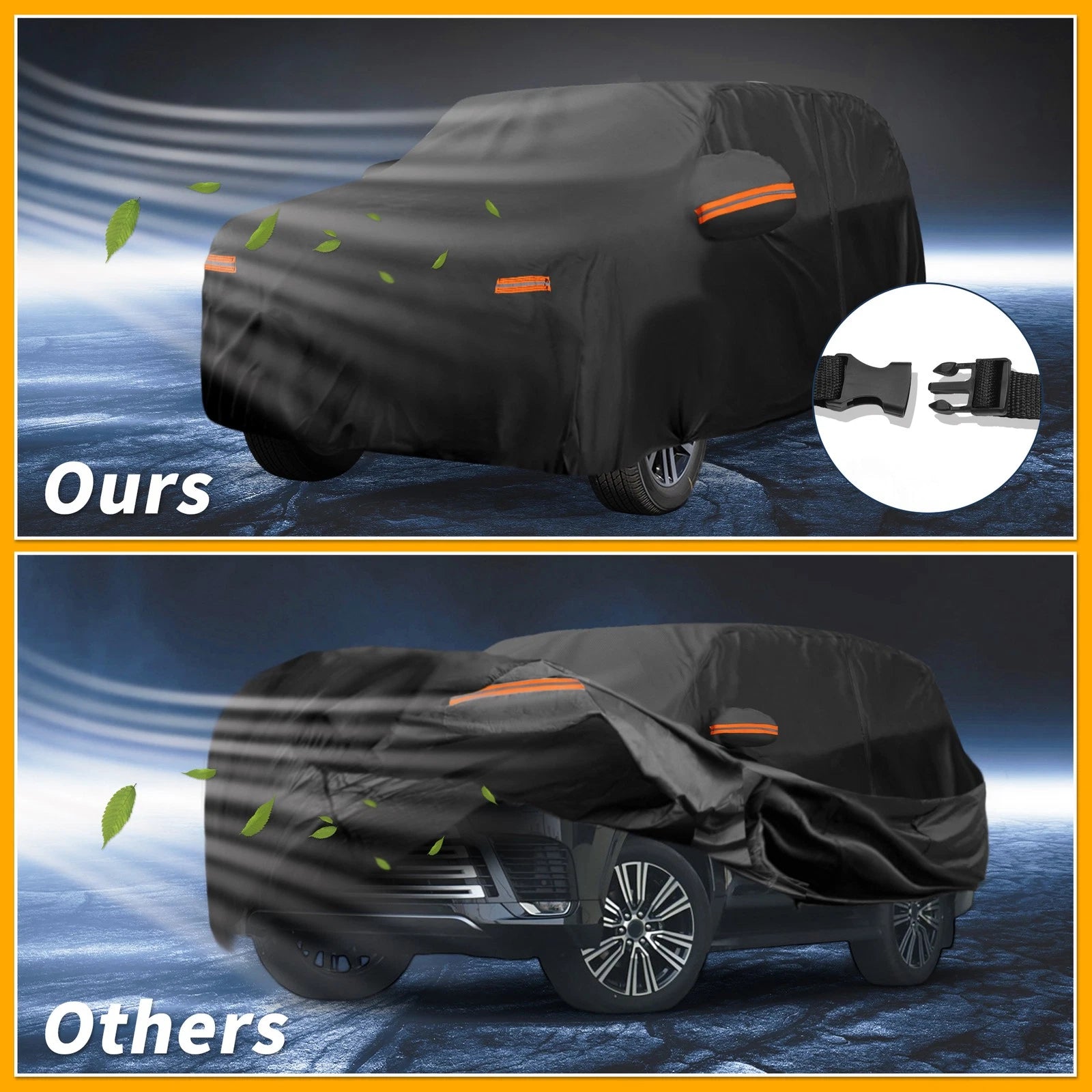 Waterproof Car Cover for Lexus LX (190T-PU, Black)
