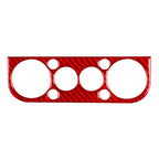 AC Climate Control Panel Cover Trim for BMW 3 Series (1991-1999) Carbon Fiber Red