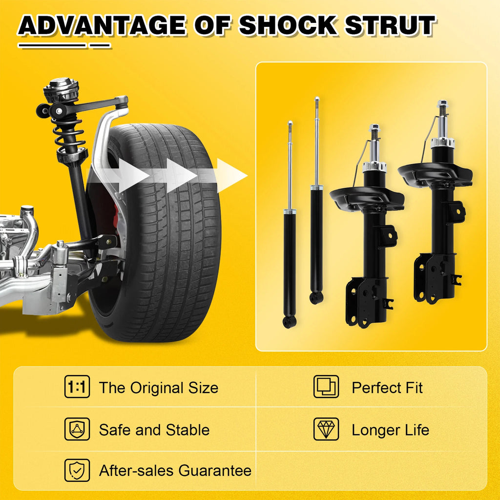 Set of 4 Shocks for Chevrolet Spark (2013-2015)