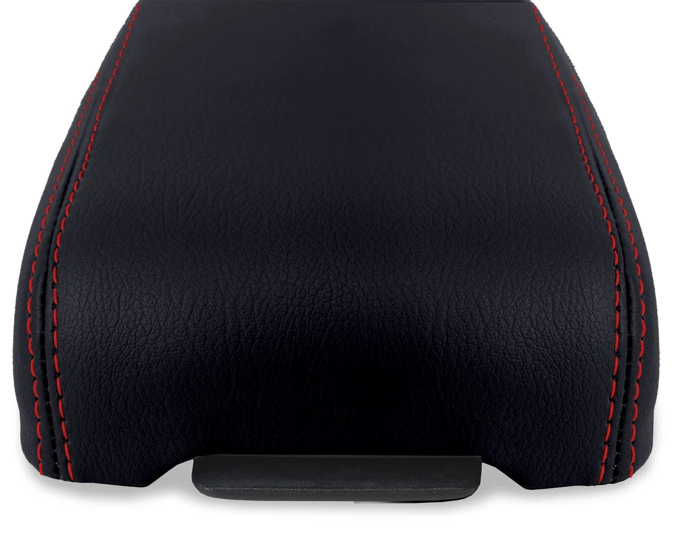 Leather Console Armrest Cover for Chevrolet Colorado (1995–2005) Red Stitch