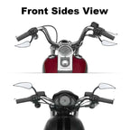 8mm Black Rear-View Mirrors for Harley Heritage Softail Classic Dyna