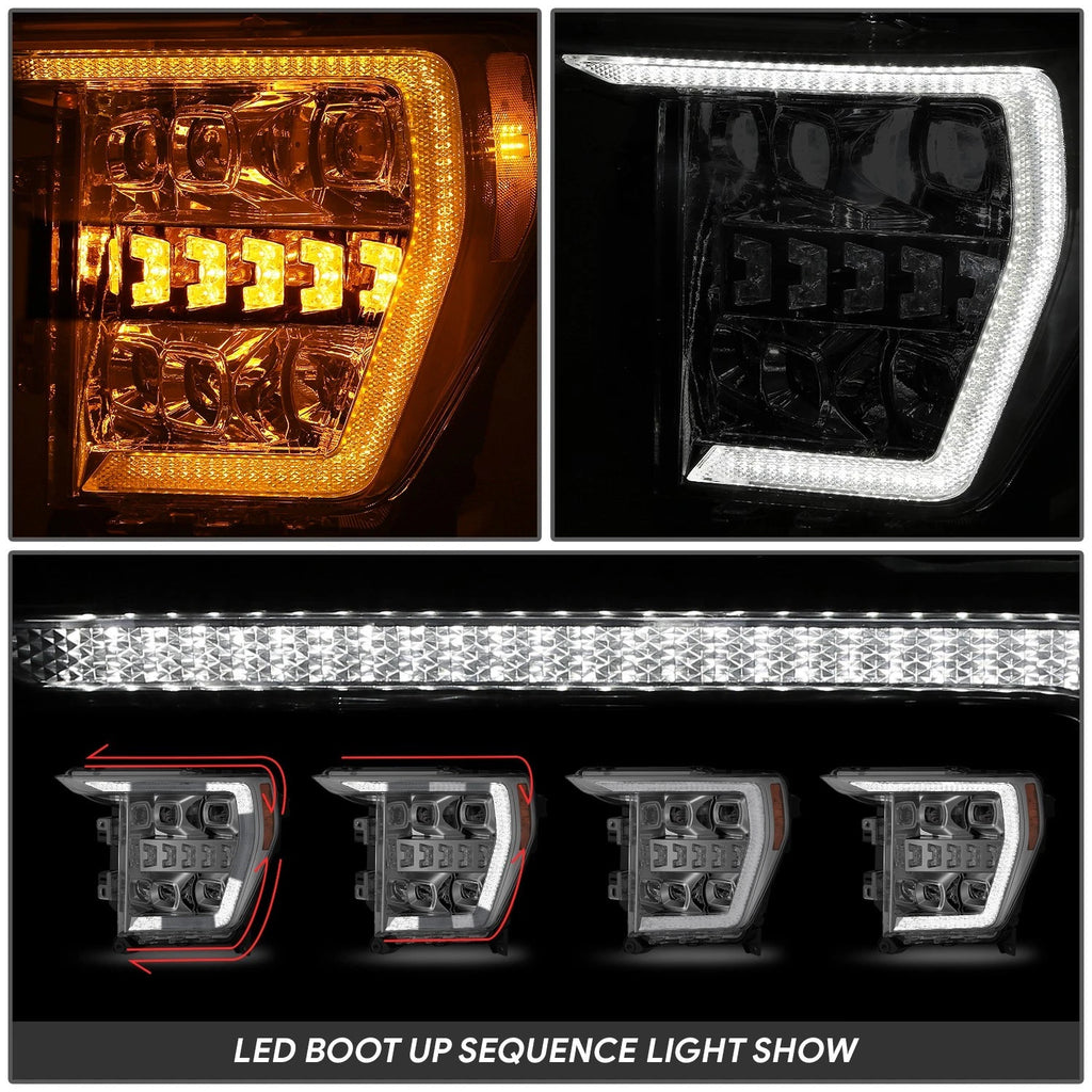 Sequential 3D LED Bar Projector Headlights for Ford F-150 (2021–2023)