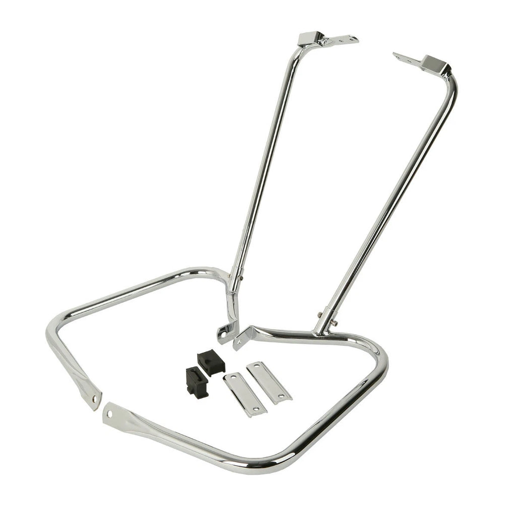 Chrome Saddlebags Guard Bracket for Harley Touring Electra Road Glide (1997–2008)