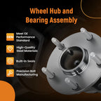 2pc Front Wheel Hub & Bearing Assembly for Lexus LS430 (2001–2006) 40744002E