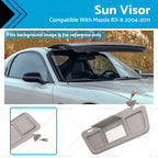 Left Sun Visor Gray w/ Mirror for Mazda RX-8 (2004–2011) FE88-69-320B-77