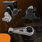 Set of 3 Engine Motor & Manual Trans Mounts for Chevrolet Spark (2011-2015)