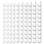 500100pcs High Carbon Steel Fishhook Set for Fishing
