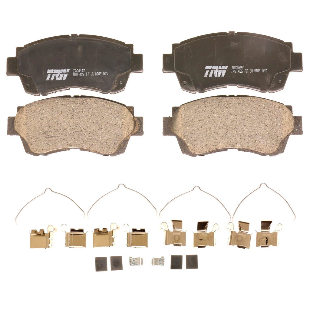 Front Brake Kit with 275mm Drilled Rotors & TRW Pro Ceramic Pads for ES300 Avalon Camry (1992–2006)
