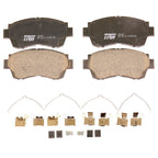 Front Brake Kit with 275mm Drilled Rotors & TRW Pro Ceramic Pads for ES300 Avalon Camry (1992–2006)