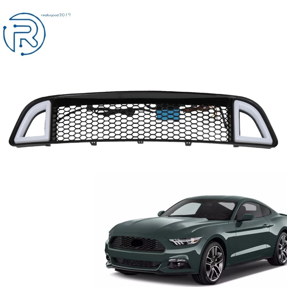 Front Bumper Upper Grille with DRL LED Light for Ford Mustang (2013–2014)