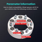 Set of 4 Wheel Spacers Adapters for Lexus LX450 GX470 (1996–2009) 50mm