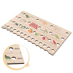 Wooden Plant Ruler Gardening Tool Set