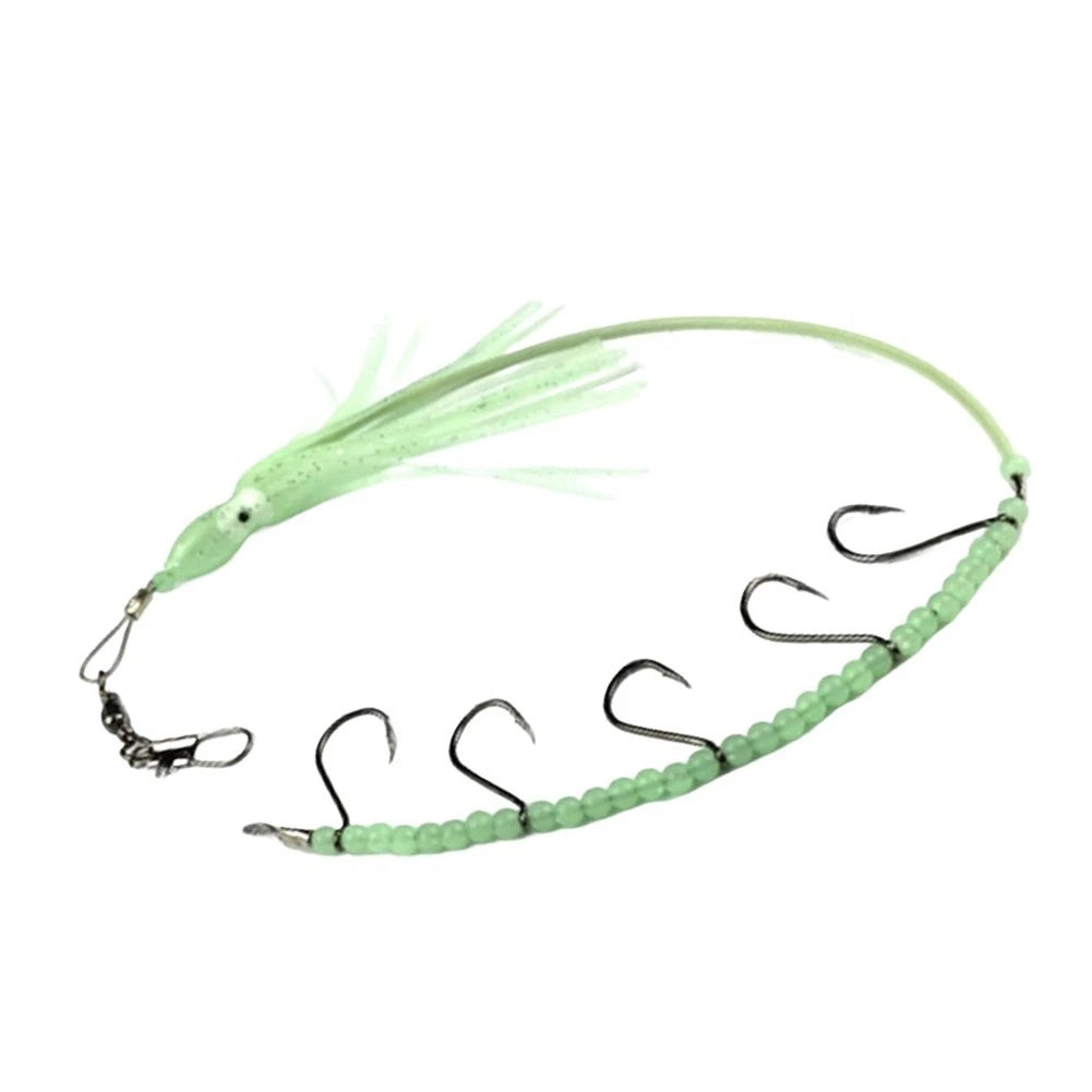 Steel Wire Trolling Lure 7 Strand for Offshore Fishing (Glow Effect)