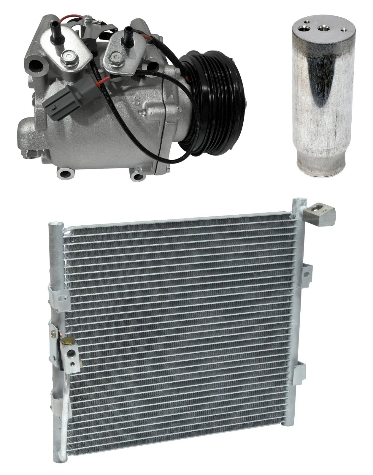 A C Compressor Kit With Condenser Replacement for Honda Civic Del Sol (1993–1997)