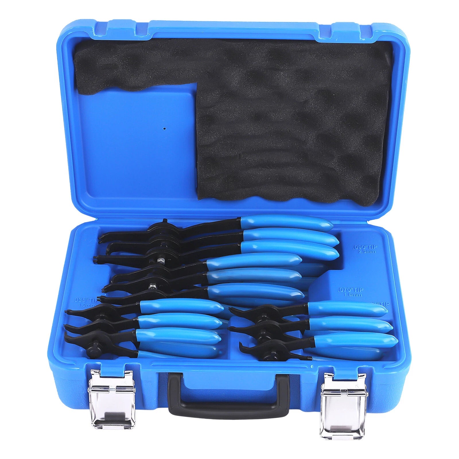 Set of 12 Snap Ring Pliers for Universal Use