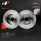 2X Front Disc Brake Rotors for BMW 535d 535i F10 640i xDrive F12 (2011–2017)