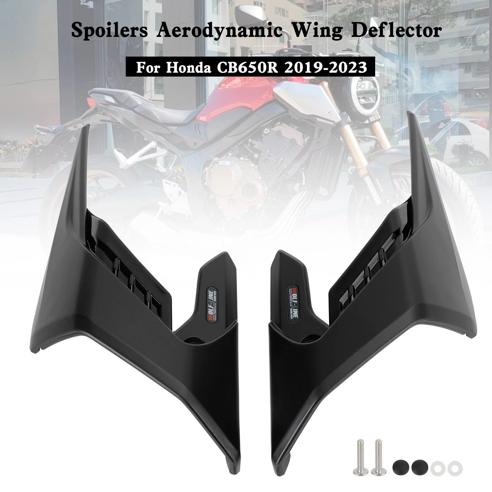 Side Spoilers for Honda CB650R (2019–2023) BLK #3