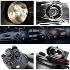 Clear Lens Fog Lights with Switch & Bezel for Nissan Versa (2007–2011)