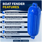 Set of 4 Boat Fenders for (6.5" x 23")